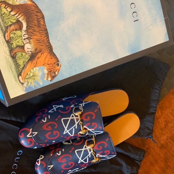 Gucci Princetown ghost graffiti W8 / M6.5 / 250mm - Picture 2 of 13